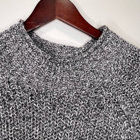 Dkr Cottage Collection Salt & Pepper Knit Sweater Size L - Picture 2 of 8